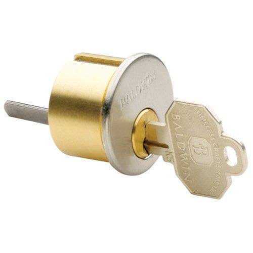 Satin Brass and Brown Mortise Cylinder N424