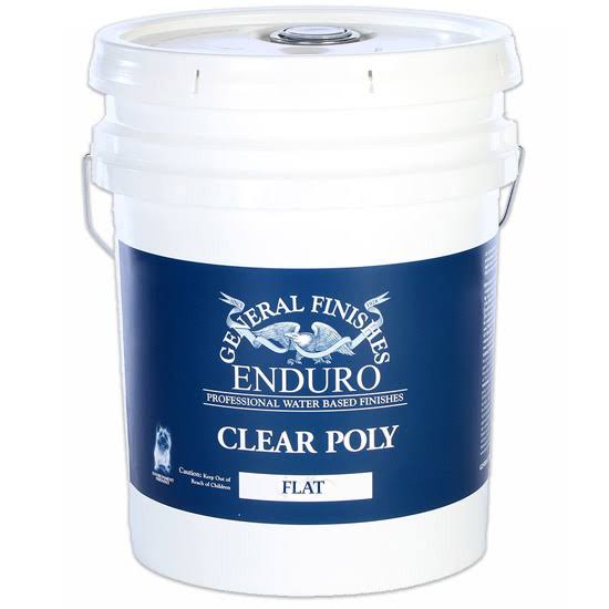 5 Gallon Interior Clear Water Base Poly Flat N81246