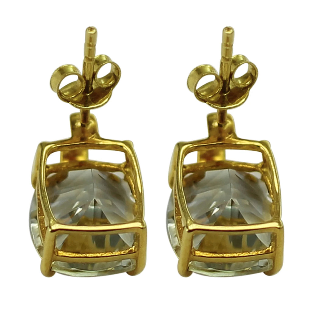 18K Yellow Gold Stud Earrings A911