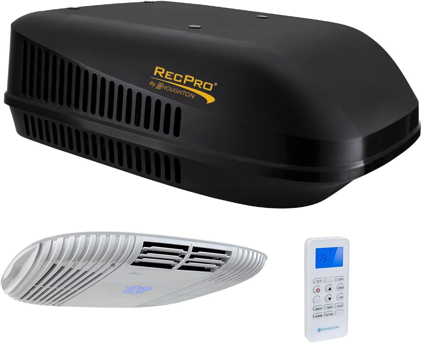 15K Ducted RV Air Conditioner with Heat Pump (Black) C33283