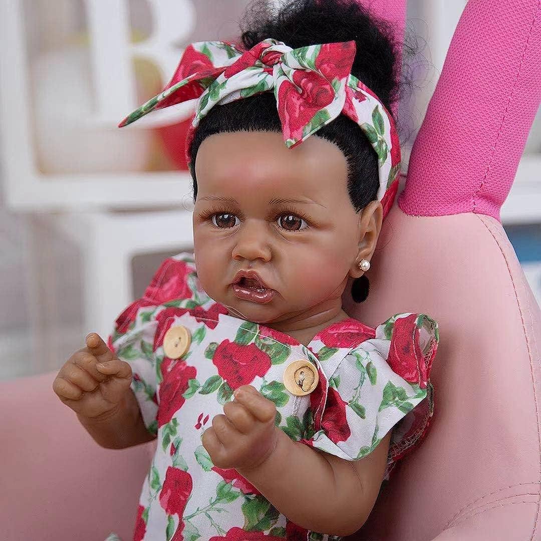 23 inches Full Silicone Vinyl Reborn Baby Doll Y446