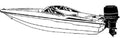 Boat Cover for Ski Boats with Low Profile Windshield S10928