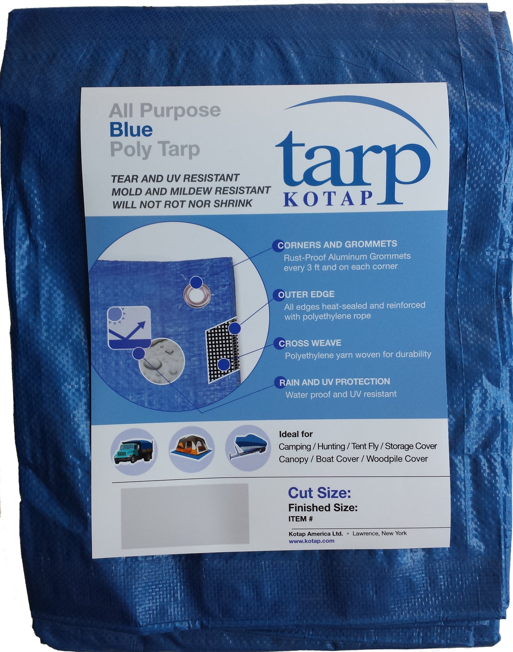 Blue Poly Tarp E356340