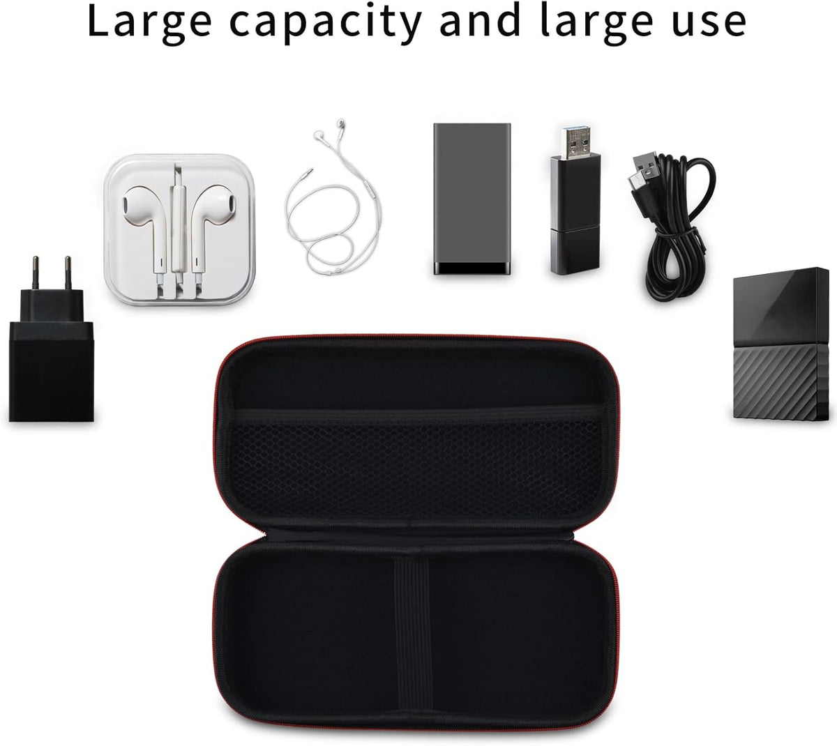 EVA Zipper Hard Travel Case for Handheld Game Console F463057