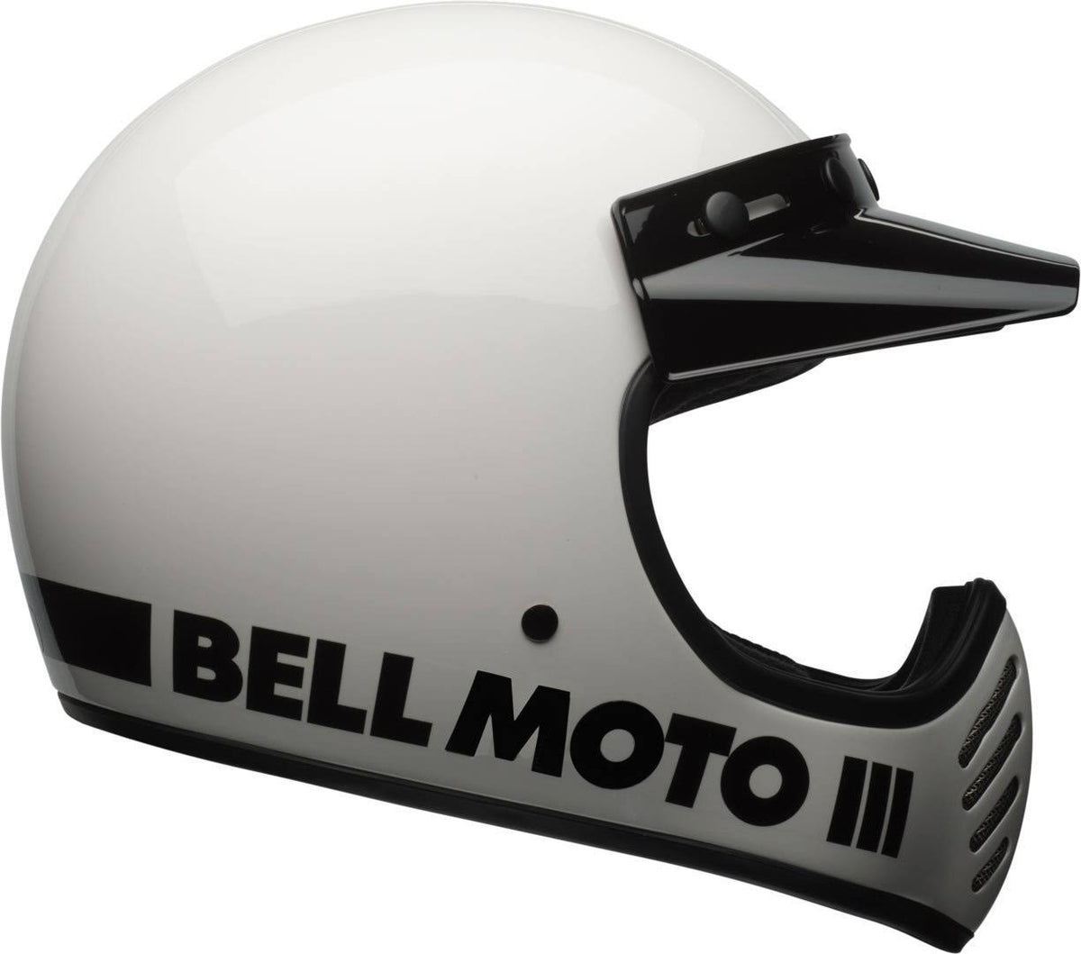 White Motocross Helmet V234