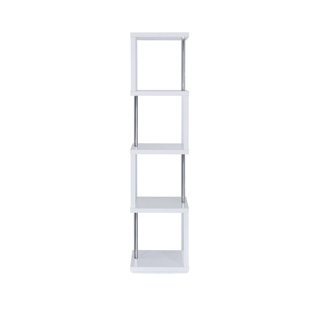 White 4-Tier Bookcase Y2566