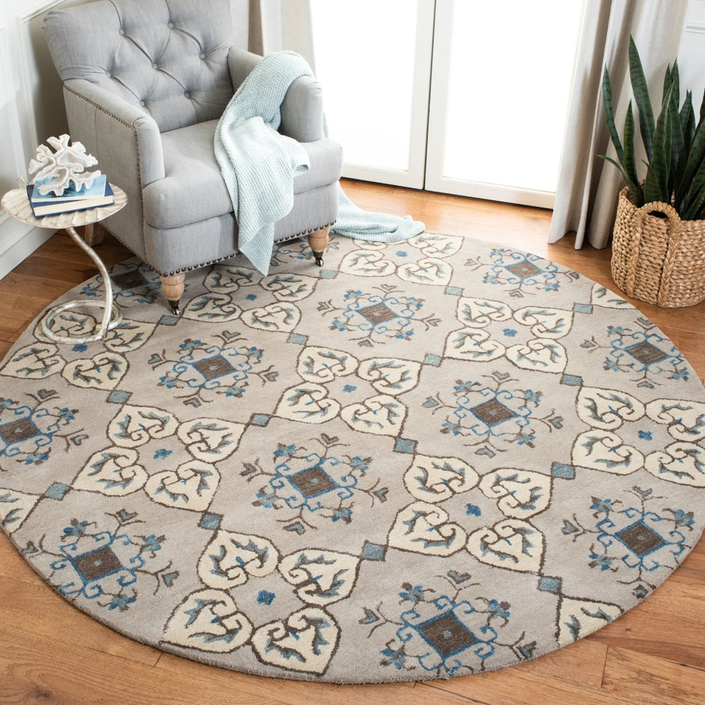 Beige Floral Area Rug, 2' x 3' V80990
