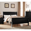 King Black Sleigh Bed D422347