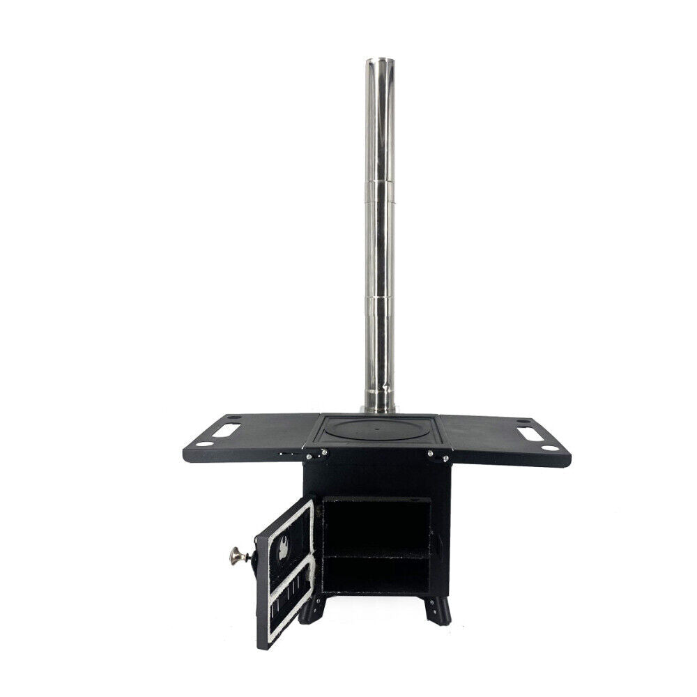 Portable Wood Burning Stove with Chimney Pipe F574