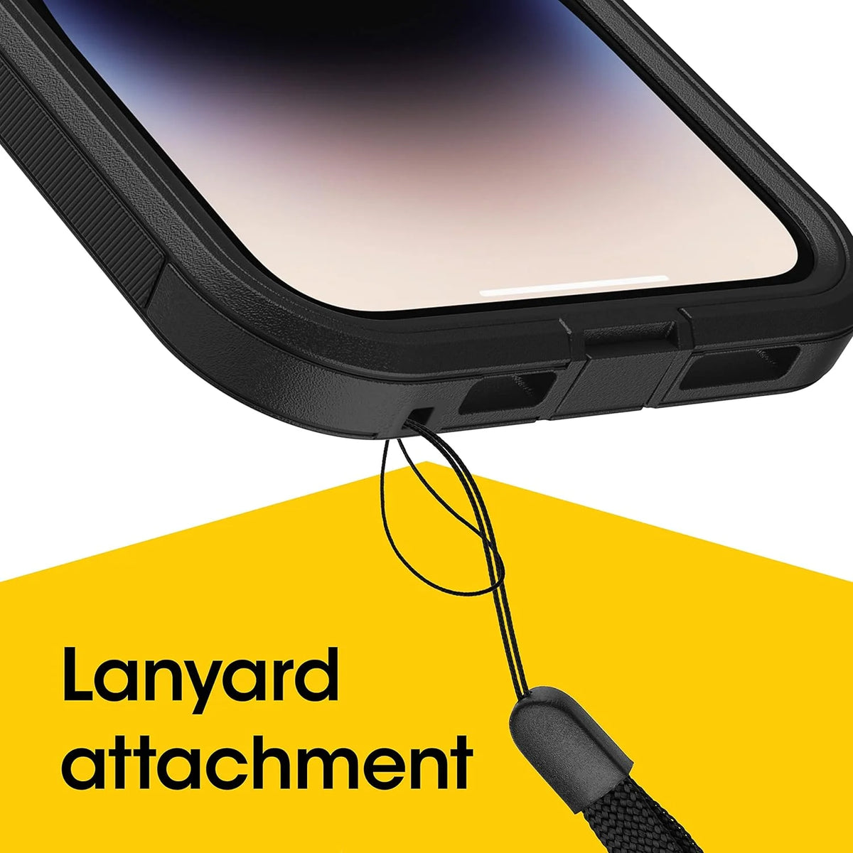 Black Defender Series XT Case for iPhone 14 Pro T3317
