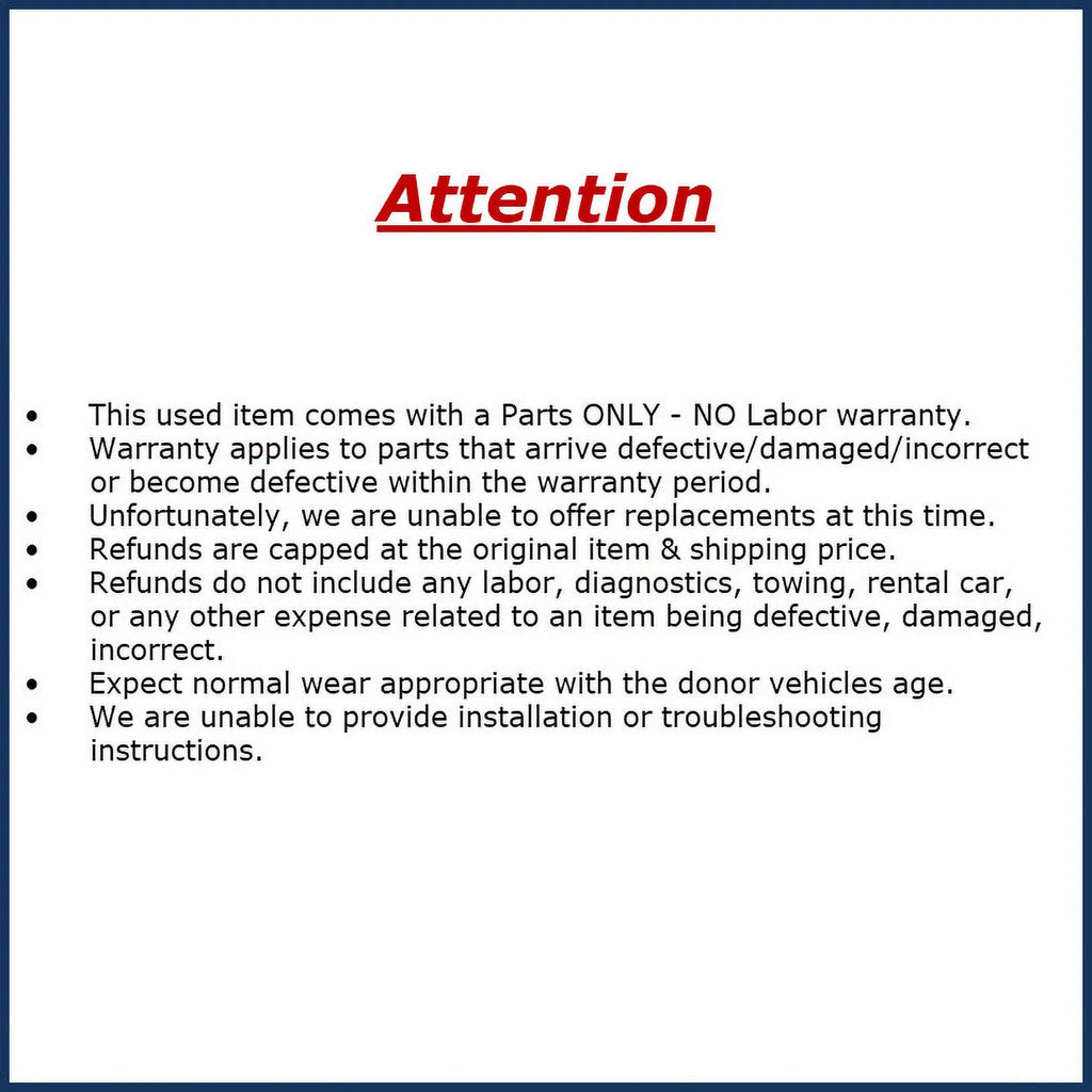 Pre-Owned Subaru Impreza EyeSight Camera Assembly K64060