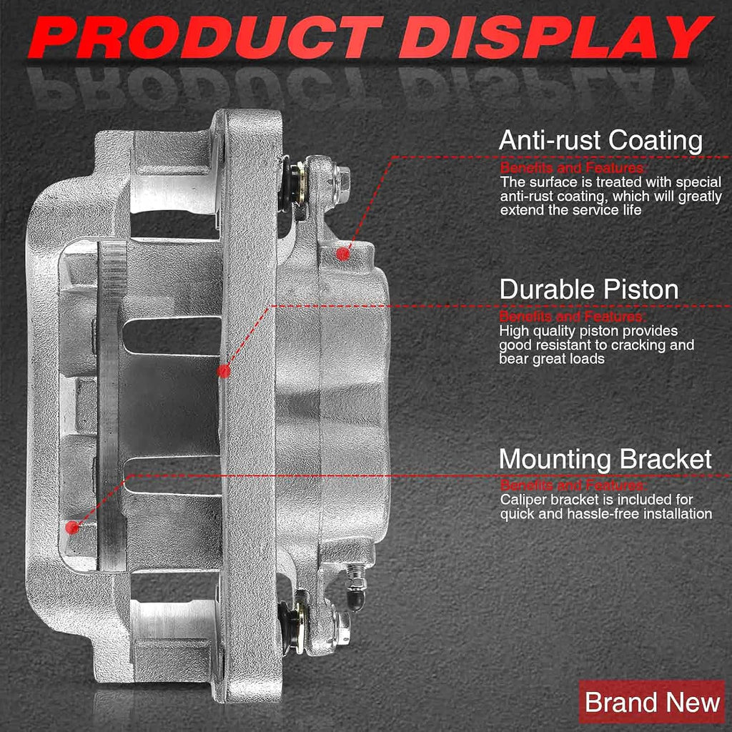 Front Driver Side Brake Caliper for Ford F-250 F-350 Super Duty 1999-2004 Excursion 2000-2005 P435393