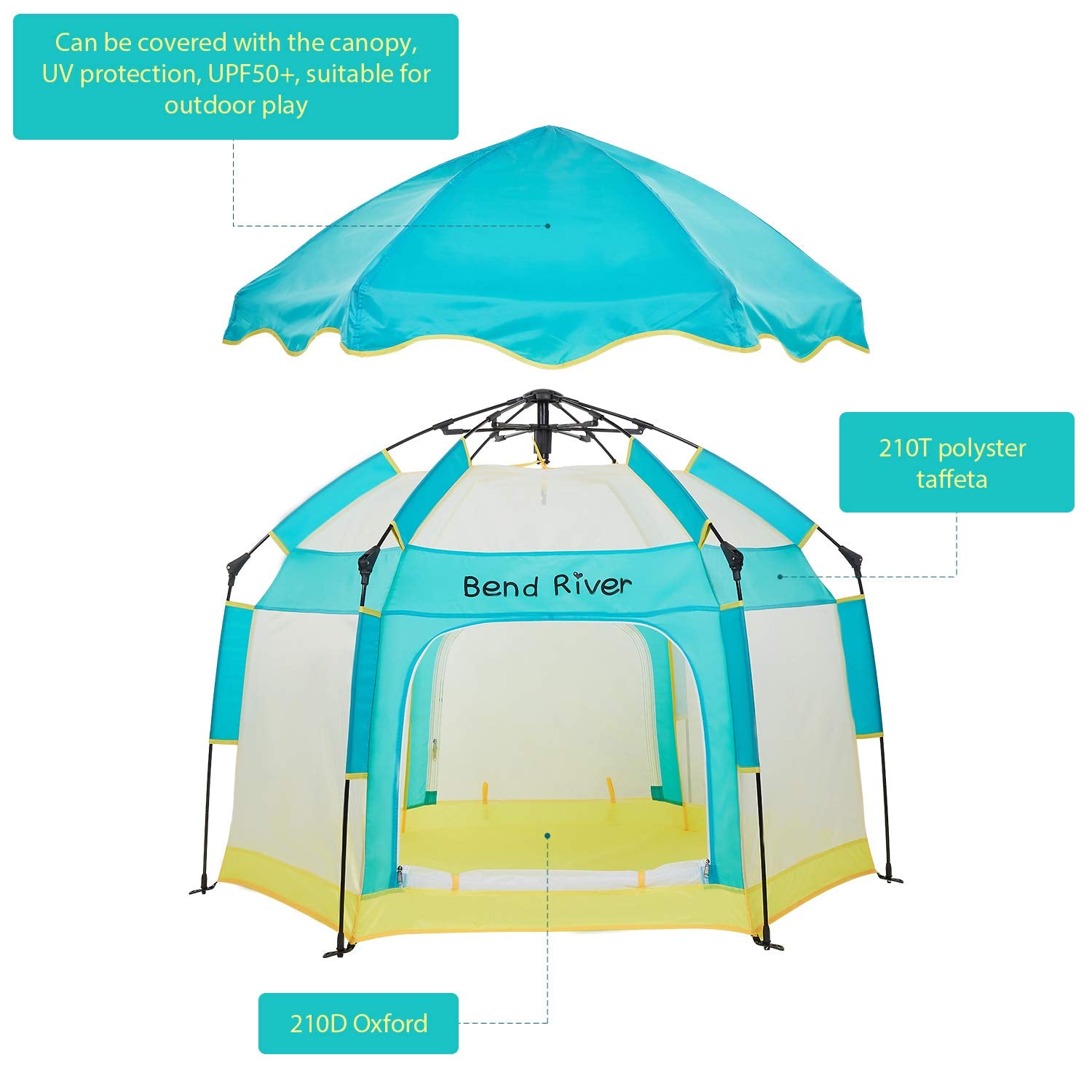 Baby Playpen with Canopy E943925