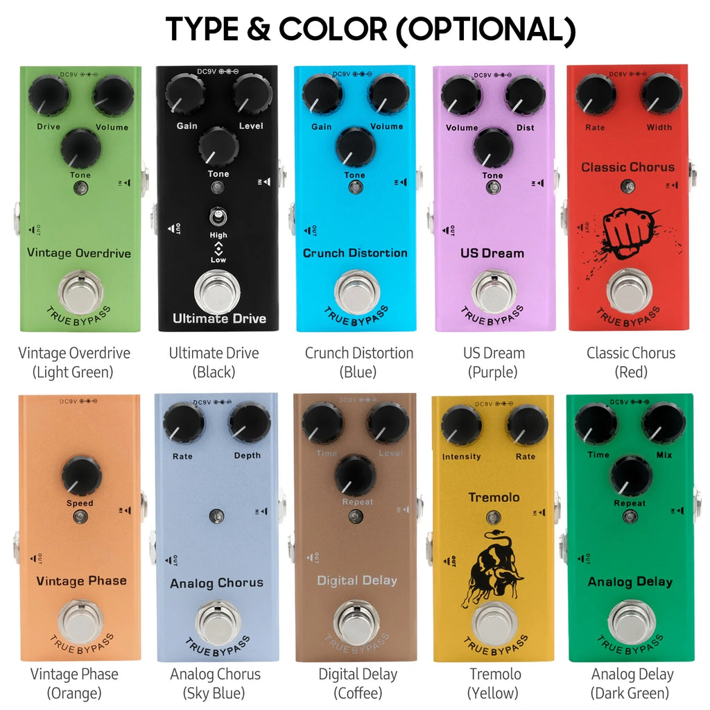 Dream Purple Electric Guitar Effect Pedal E85254