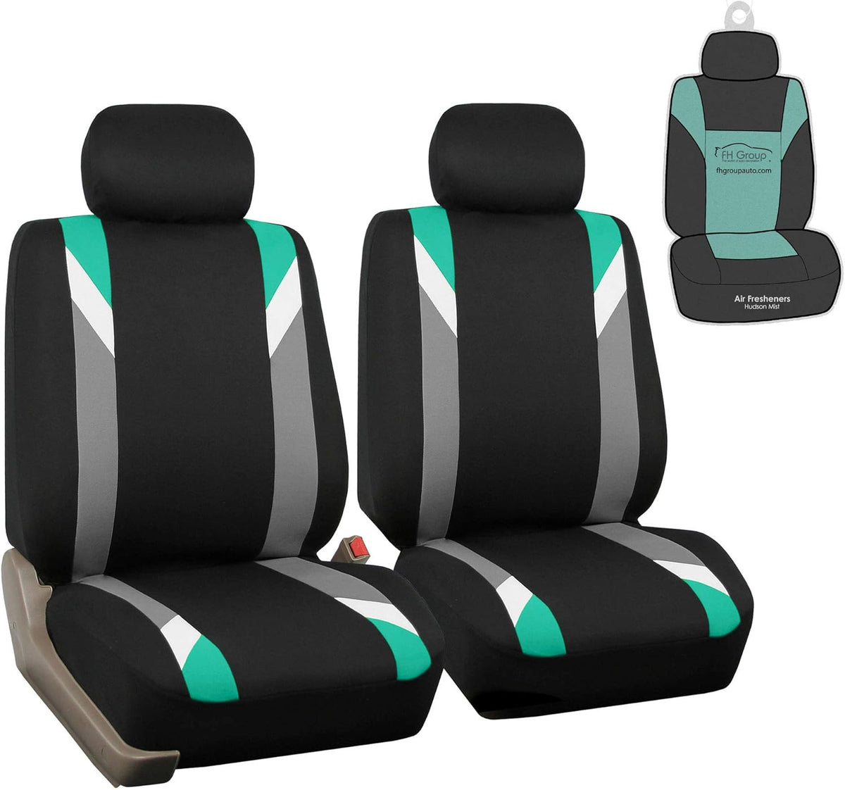 Gray/Black Seat Covers Q23558