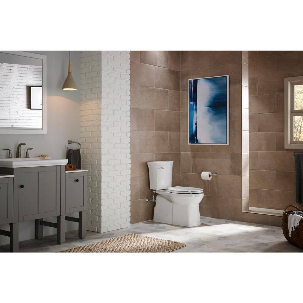 2-Piece 1.28 GPF Single-Flush Elongated Toilet in White R58077