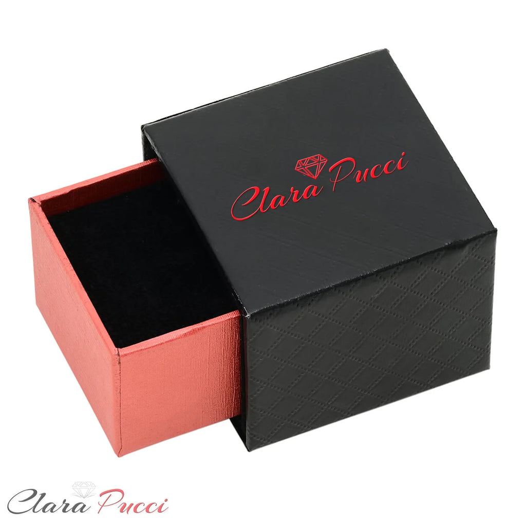 1 ct Princess Cut Solitaire Studs VVS1 Red Simulated Diamond Solid 18K Pink Rose Gold Earrings Screw back Q67470