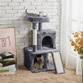35.8-in Plush Dark Gray Cat Tree G331