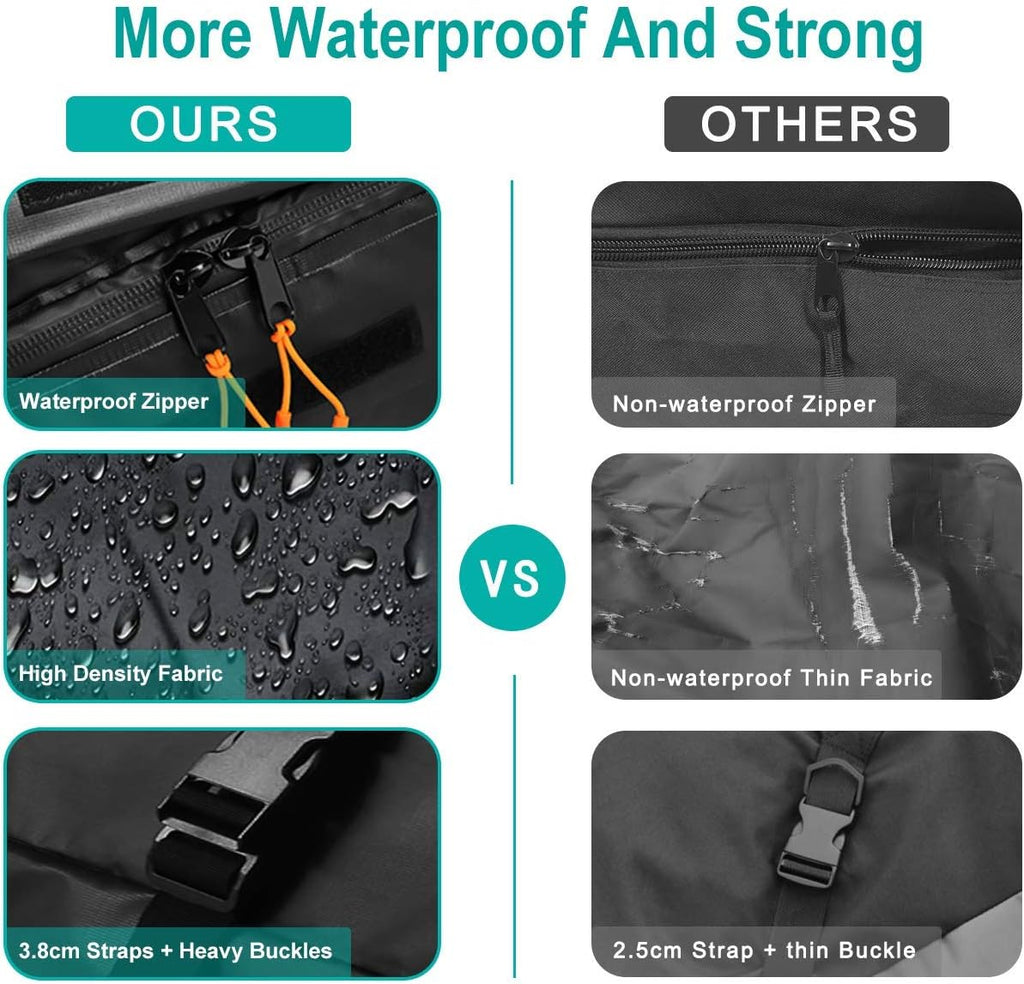 16 Cubic Feet Waterproof Nylon Roof Cargo Carrier Bag O72565
