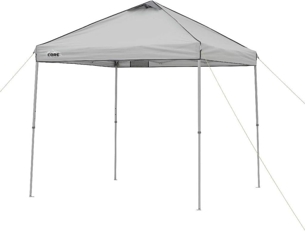 Gray 8 ft x 8 ft Straight Leg Canopy Tent with Carry Bag Q3259