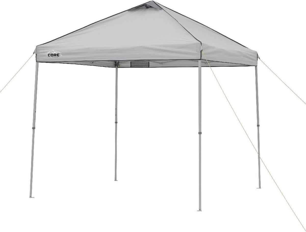 Gray 8 ft x 8 ft Straight Leg Canopy Tent with Carry Bag Q3259