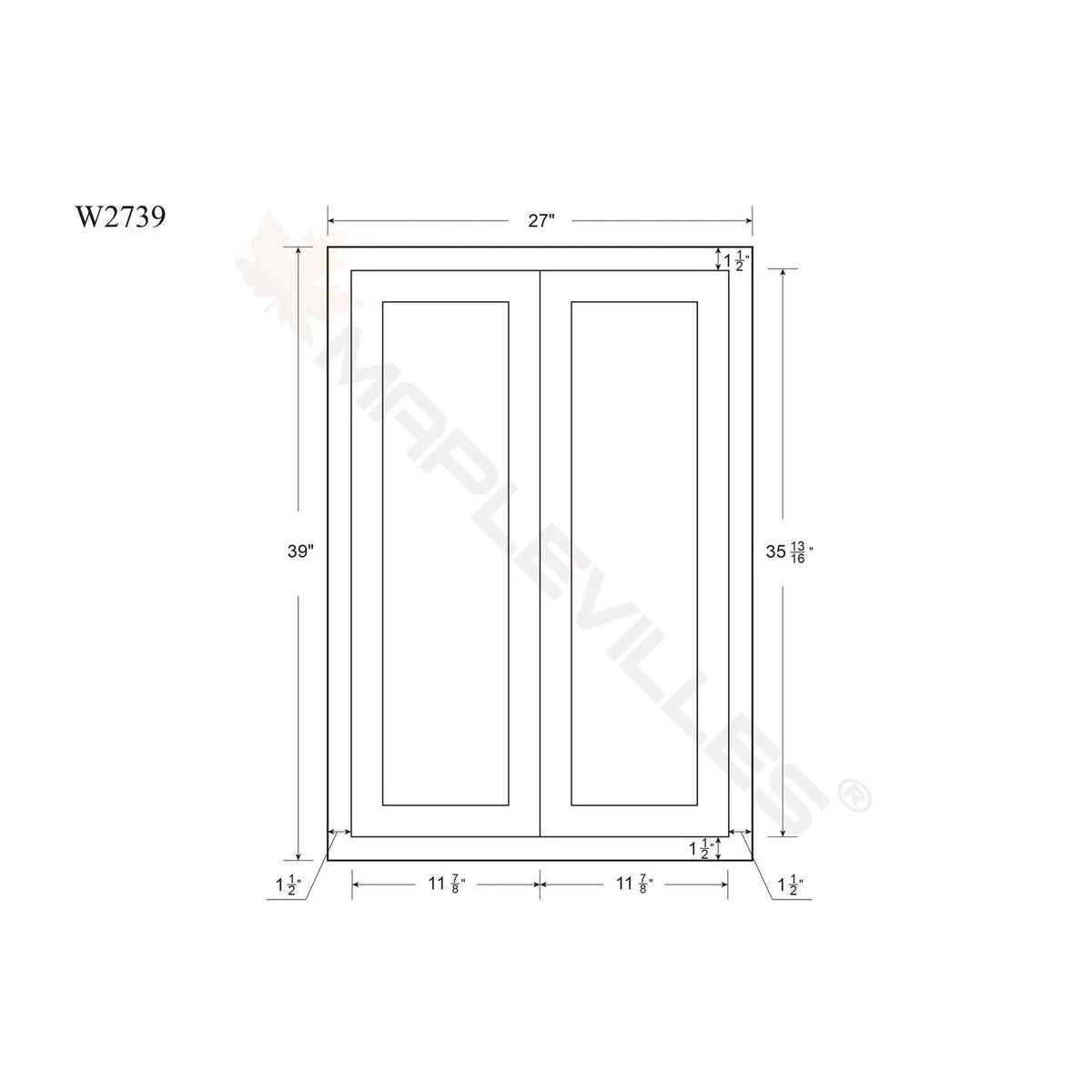 Double Door Cabinetry J1821