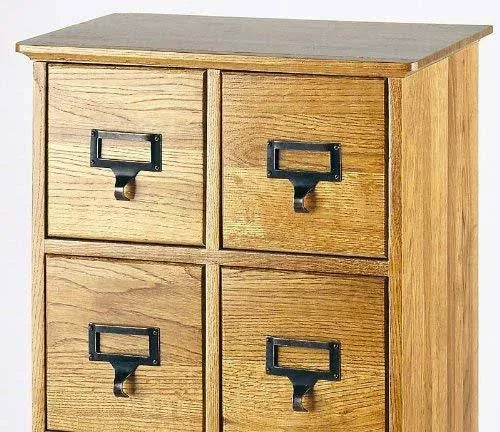 40x22 12-Drawer Oak Media Storage Cabinet U57731