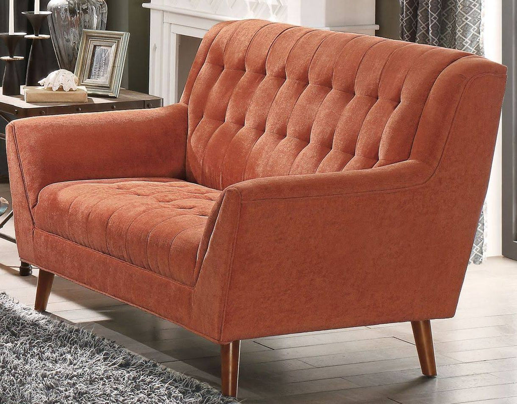 Orange Loveseat W4476