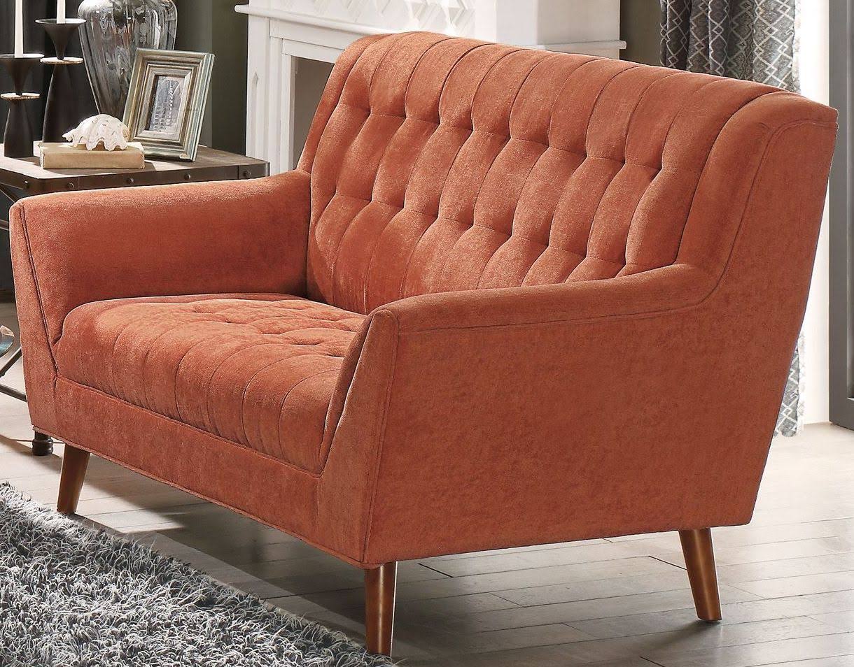 Orange Loveseat W4476