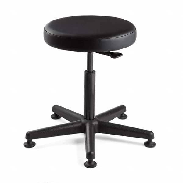 Adjustable Backless Stool with Vinyl Seat, Black M159