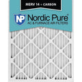 20x25x1 Pleated Air Filters MERV 14 Plus Carbon Qty 24 K884
