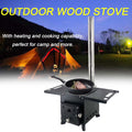 Portable Wood Burning Stove with Chimney Pipe F574