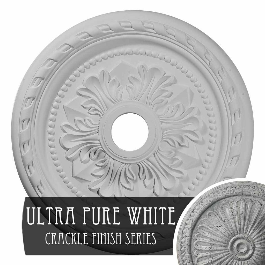 23 5/8x22OD x 3 5/8x22ID x 1 5/8x22P Ceiling Medallion Ultra Pure White D353856