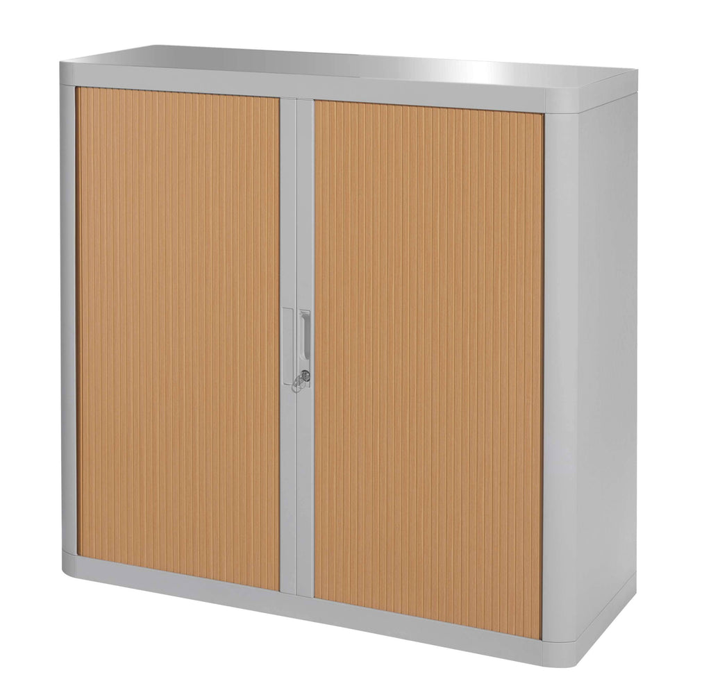 Grey Beech Tall Storage Cabinet with Two Shelves X916060