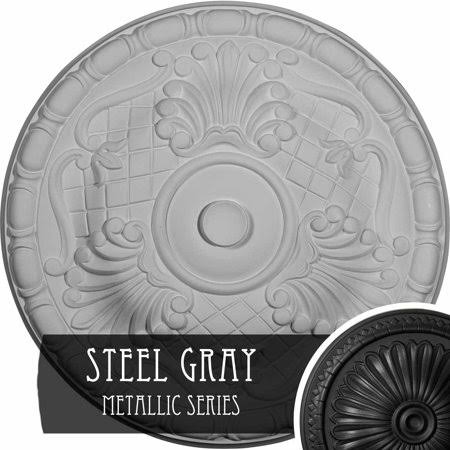 15 3/4x22OD x 3 1/4x22ID x 1x22P Hand-Painted Rust Ceiling Medallion H463494