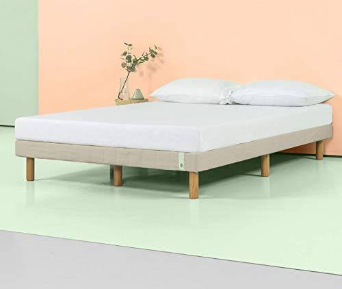 Beige Metal Queen Mattress Foundation E66529