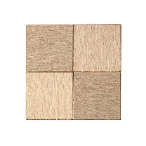 Champagne Metal Peel & Stick Mosaic Tile Kit M794462