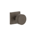 Titanium Gray Linen Double Dummy Brass Knob V582912