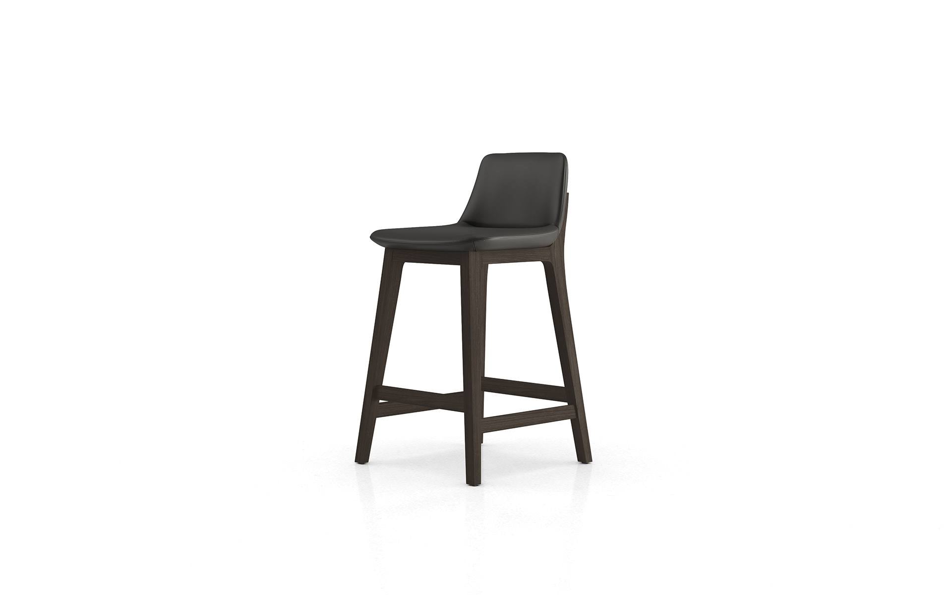 Graphite Eco Leather Counter Stool N234