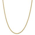 14kt Yellow Gold 3mm Flat Wheat Chain 16 inch Lobster Clasp P231