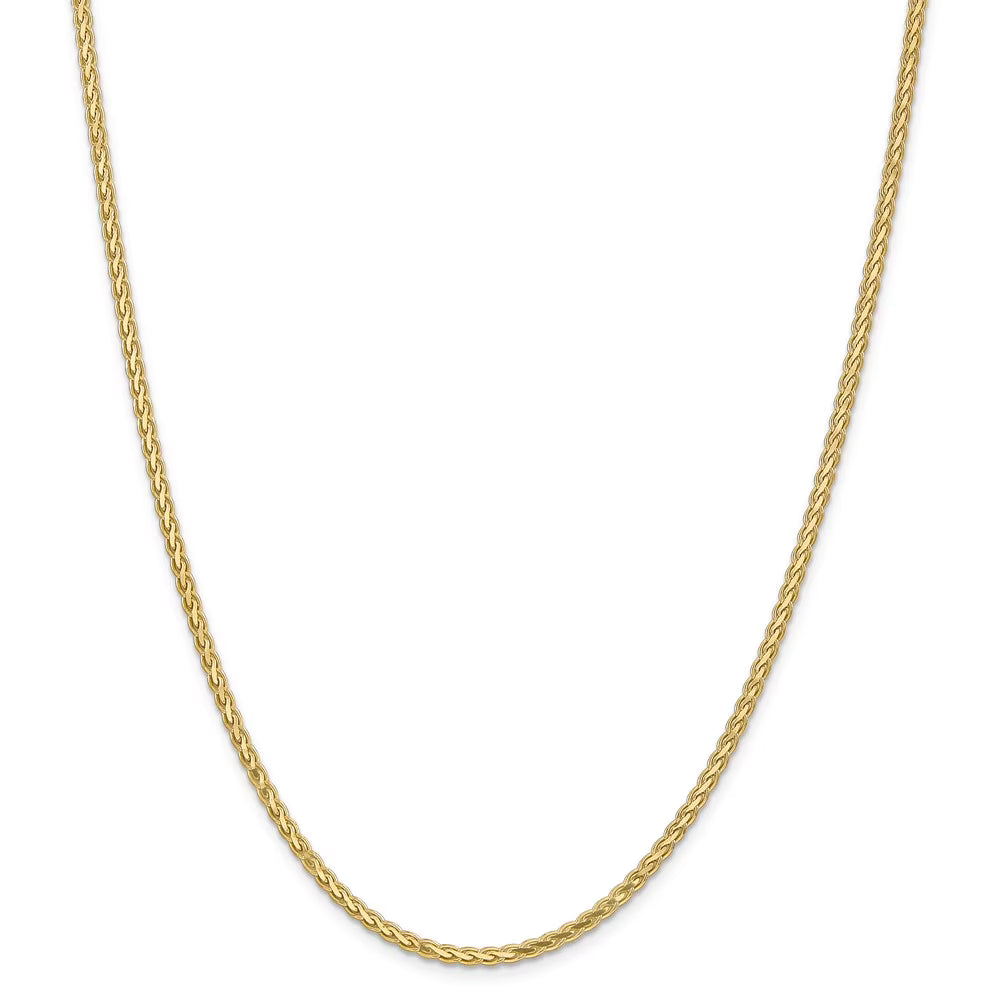 14kt Yellow Gold 3mm Flat Wheat Chain 16 inch Lobster Clasp P231