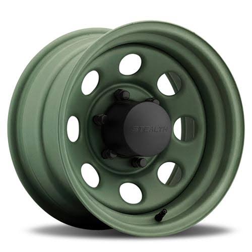 Camo Green 15x12 5x120.65mm Wheels O29275