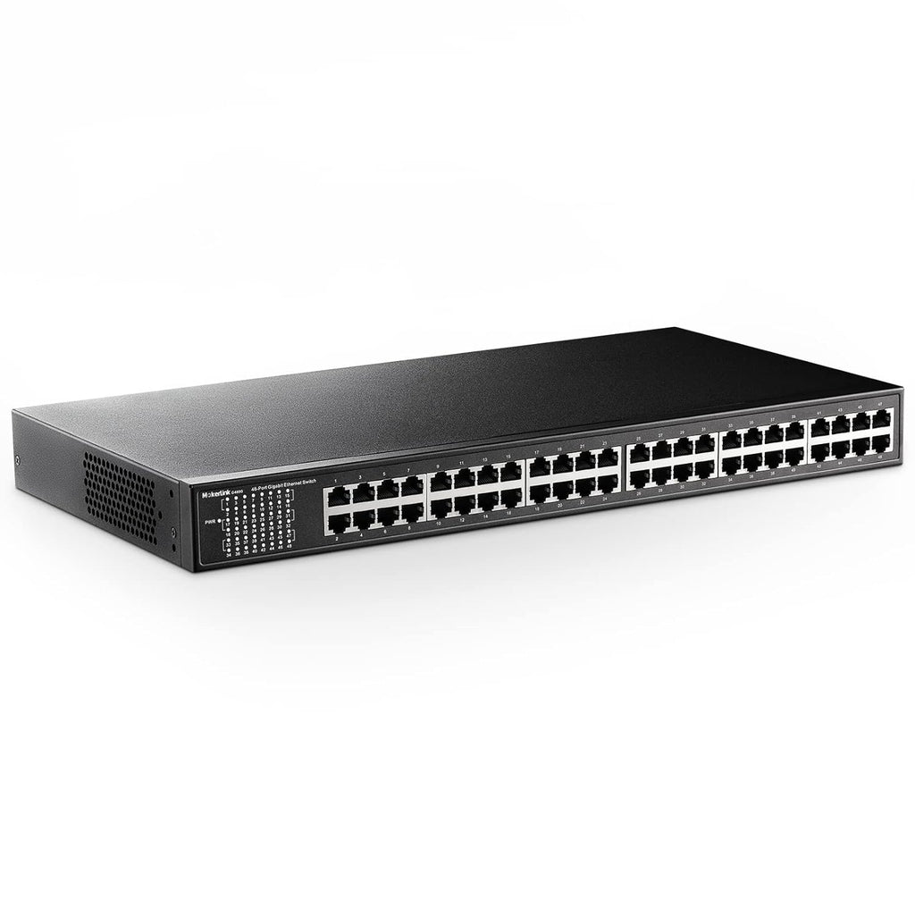 24 Port PoE Switch with 2 Gigabit Uplink Ethernet Port, 400W, Rackmount Unmanaged PoE+ Q239