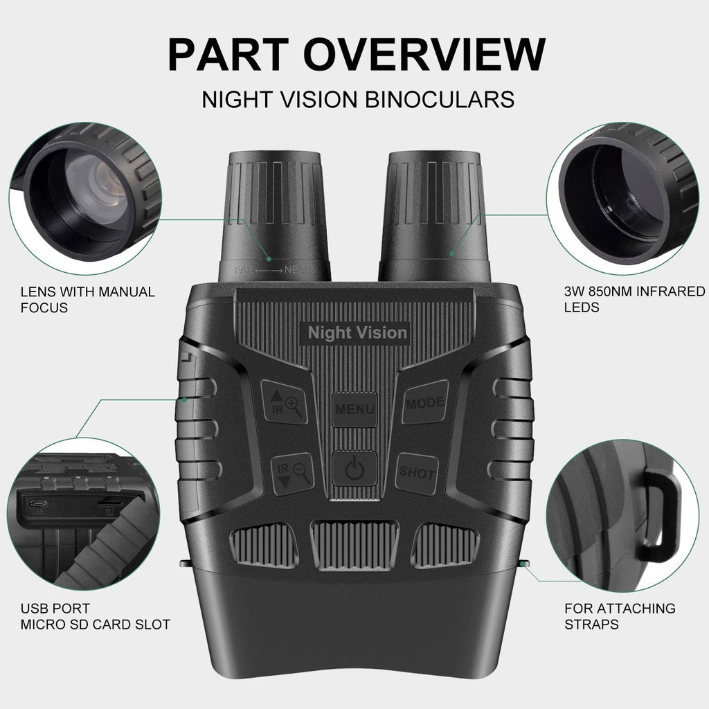 Digital Infrared Night Vision Binoculars with 32G Memory Card L896