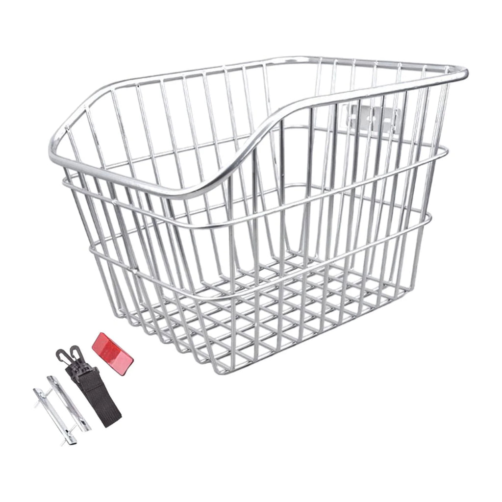 Rear Bike Basket Rack Heavy Duty Iron Wire Basket W636